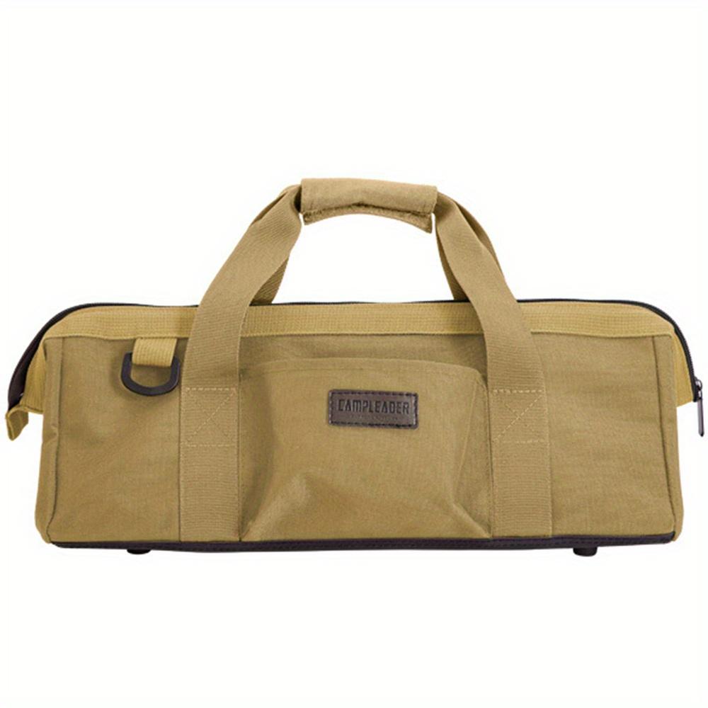 Сумка для хранения инструментов из холста Оксфорд, портативный водонепроницаемый органайзер из ткани Оксфорд, металлический набор инструментов для походов на открытом воздухе, кемпинга