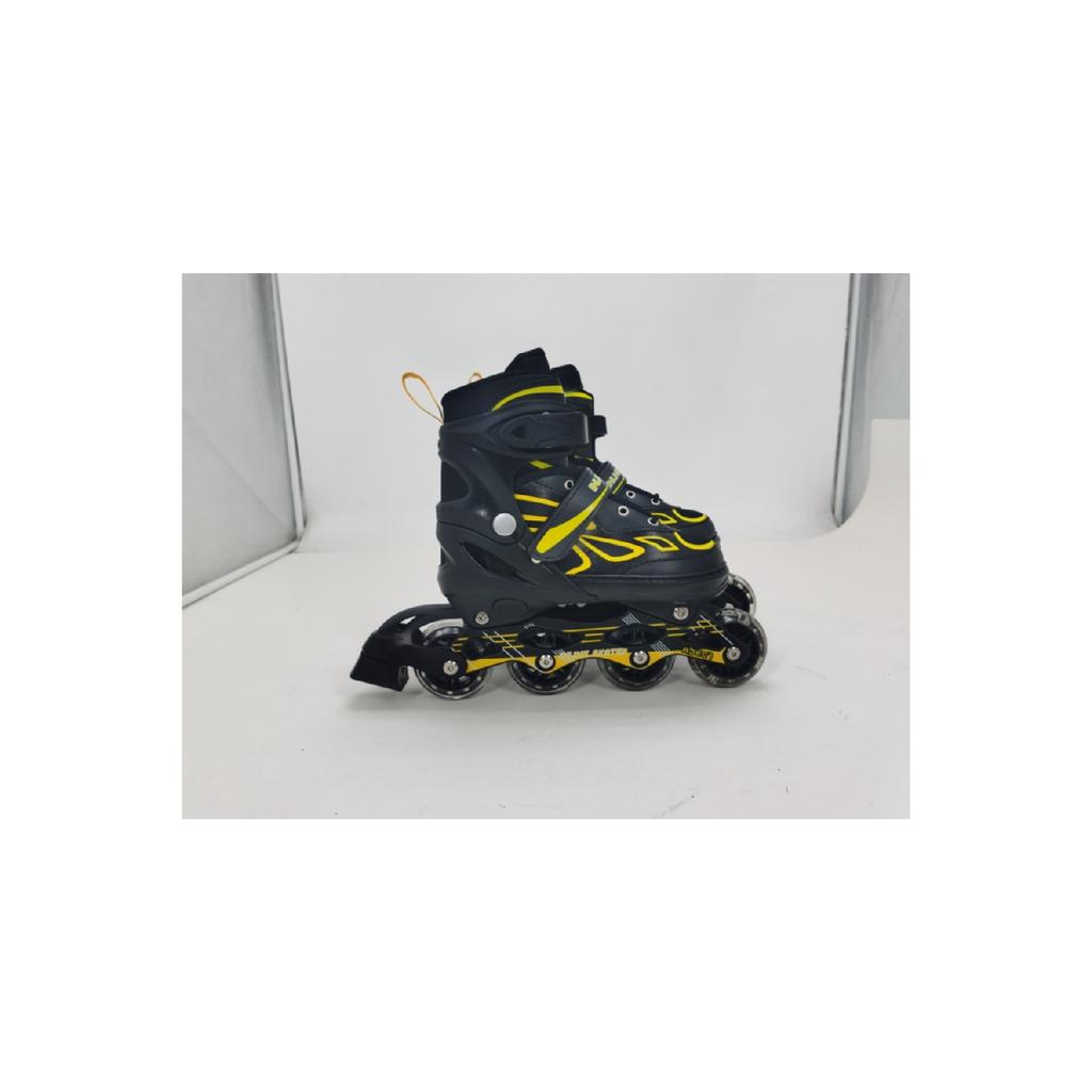 Фиолетовый двухрядный алюминиевый корпус с подсветкой, силиконовое колесо, регулируемая сумка для занятий катанием на коньках, подарок