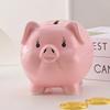 Розовая копилка для монет керамическая секретная детская для сбережений скрытый сейф свинья копилка без выхода фарфоровая емкость копилка для денег ZG111