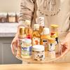 Кухонная бутылка для приправ, прозрачная круглая вращающаяся стойка для хранения, ящик для хранения