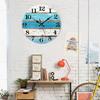Stylish and Silent Beach Blue Wall Clock for Your Kitchen - Battery Operated