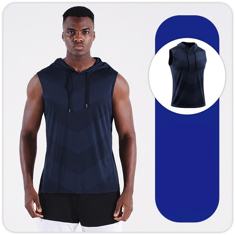 Мужские жилеты для бега, майки, толстовки без рукавов, рубашки для бега, спортивные блузки, топы для фитнеса, одежда для фитнеса, марафона