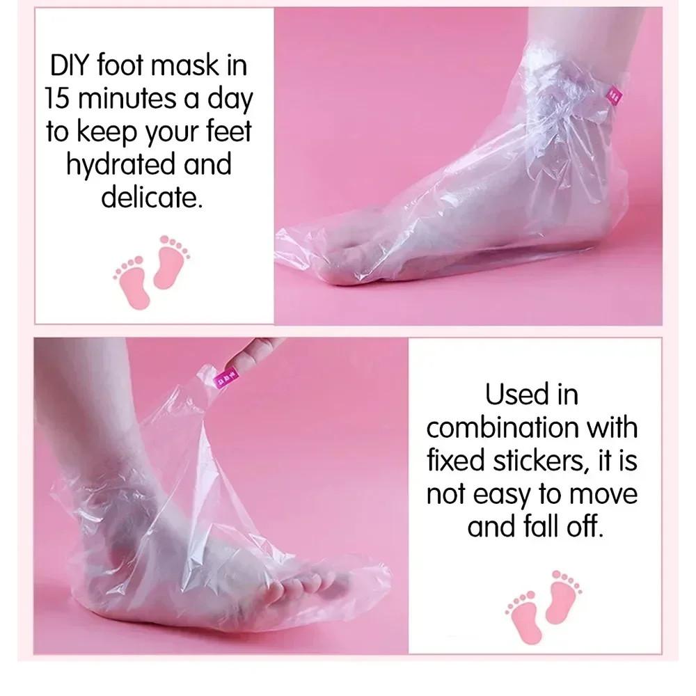100 шт одноразовые увлажняющие носки для ног PE Foot SPA уход за ногами педикюрные инструменты