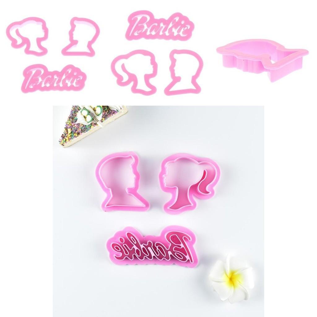 Createklat Барби Принцесса Форма для печенья Неправильной формы Пластиковый набор инструментов для выпечки Для DIY украшения торта
