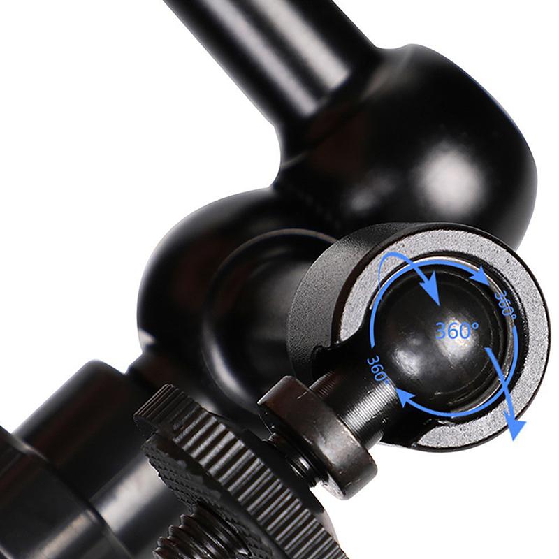 11 Inch Adjustable Friction Articulating Magic Arm + Clamp For Camera Lcd Monitor Led Flash Light Studio Camera Accessories