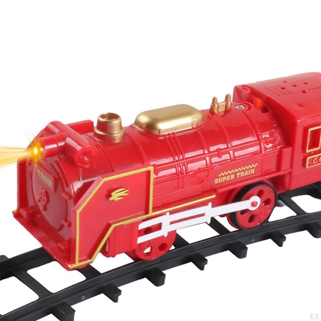 Christmas Tree Train Toy Classic Table Ornament Electric Set Toddler Model Trains for Kids