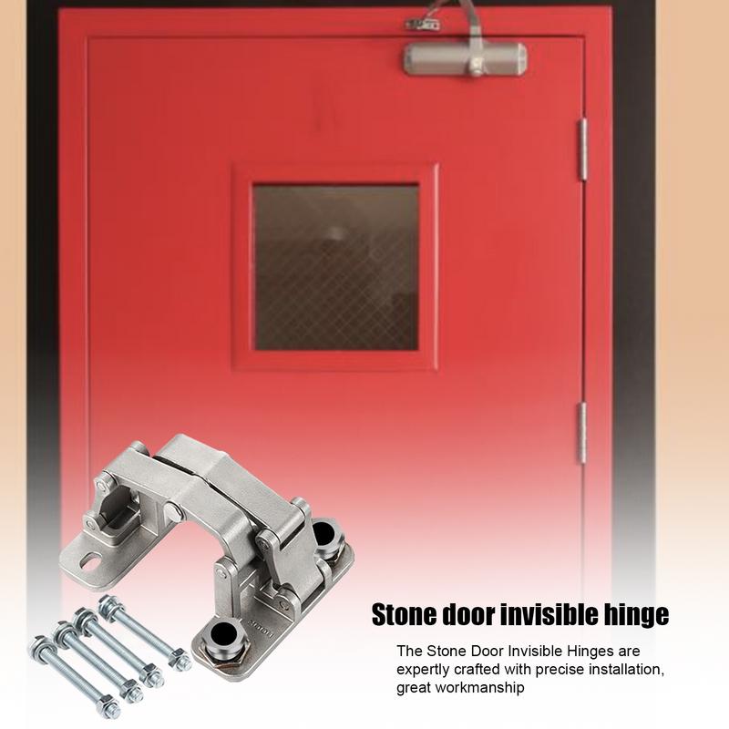 Скрытые петли для дверей, сверхпрочные, из нержавеющей стали, многофункциональные, для большого открытия, невидимые петли для каменных дверей