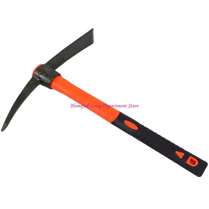 Pick Mattock with Fiber Shaft, for Camping Landscaping Farming Trail Maintenance