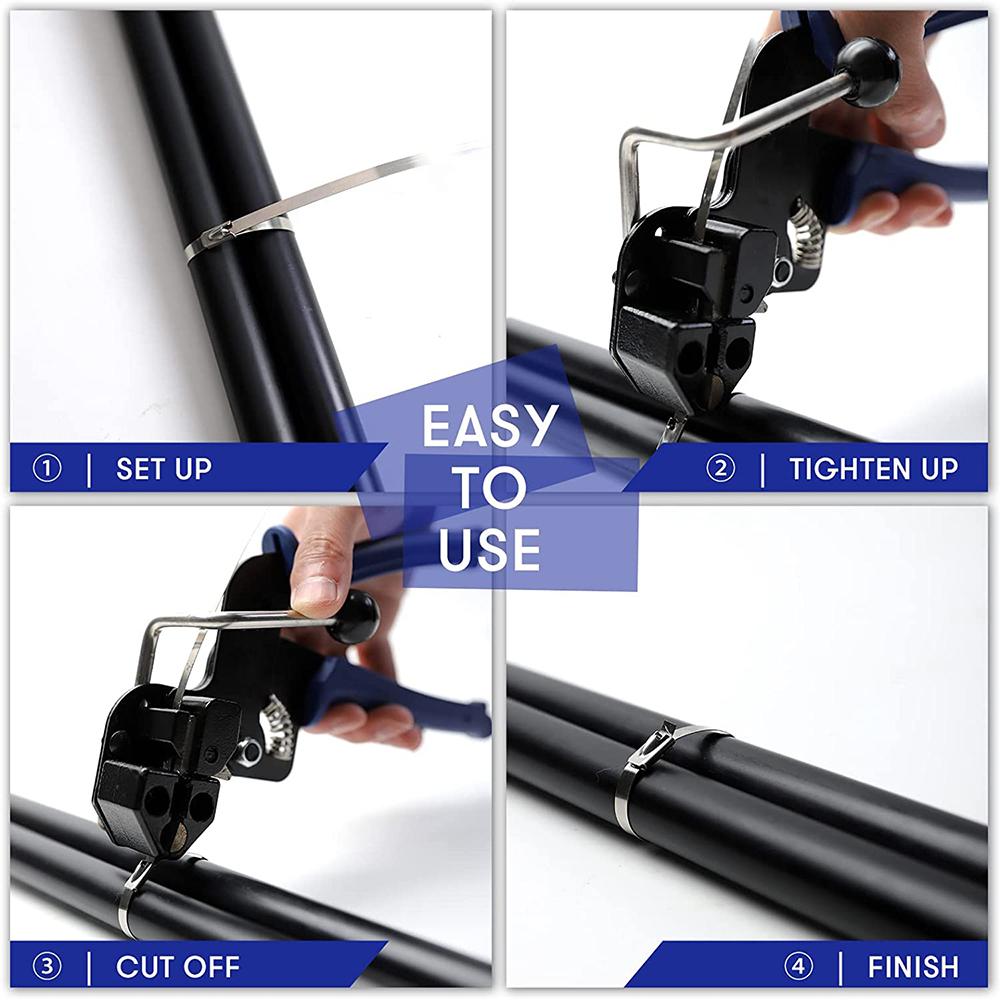 Metal Zip Ties Cutter for Stainless Steel Tie Wrap for Outdoor and Indoor Use
