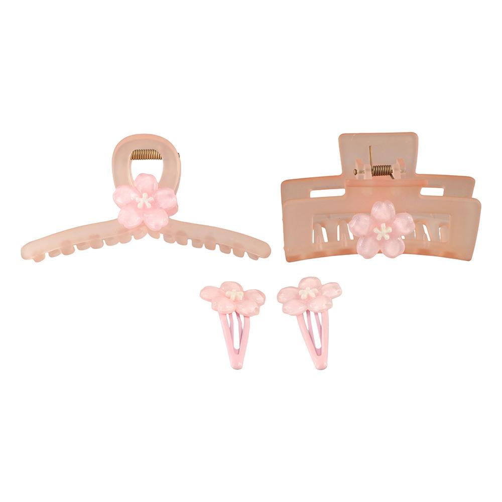 Hair Accessories Sakura Hairpin Cherry Blossom Flower Hair Claw Kawaii Flower Hair Clip Lady