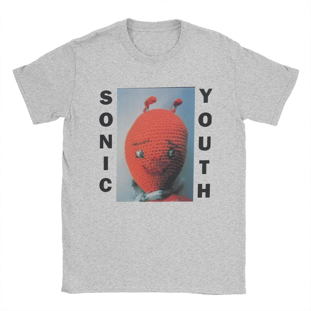 Мужские футболки Sonic Youth Хлопковые топы Новинка Футболка с коротким рукавом и круглым вырезом Вечеринка Футболка