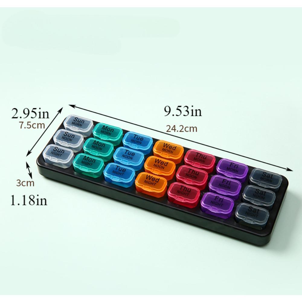 Аптечка с 21 отделением, независимая аптечка с одним отделением, портативная упаковка, переносная аптечка для дома утром, днем и вечером