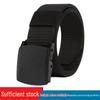 Men's Nylon Anti-Allergic Tactical Belt with Plastic Buckle for Military Training and Outdoor Activities