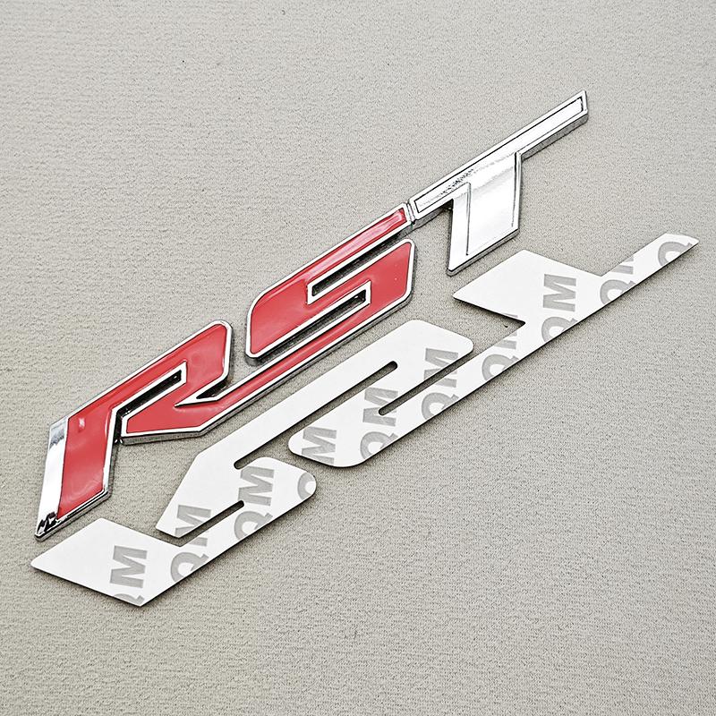 AABHC1 3D Metal Car Sticker Logo RST Emblem Front Fender Rear Trunk Badge For Chevrolet Silverado Tahoe Suburban Traverse Accessories