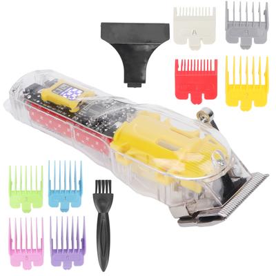 Электрическая машинка для стрижки волос из нержавеющей стали с острыми лезвиями и 8 направляющими расческами для ухода за волосами, триммер для стрижки волос