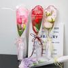 Transparent Bouquet Plastic Bag Literary Flower Wrapping Paper New Rose Packaging Bags
