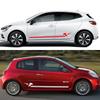 2 шт. Наклейки на пороги в гоночном стиле для автомобиля Renault Clio RS R.S. 18 4 5 2012-2024 Пленочные наклейки из ПВХ Аксессуары для тюнинга автомобилей