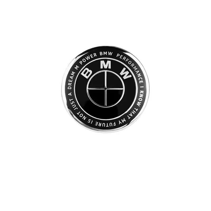 For BMW E46 E90 E60 Car Sticker 1Pcs 45mm Car Steering Wheel Badge Emblem Sticker Auto-Styling For BMW E36 E46 E53 E90 E60 E61 E93 E87 X1 X3 X5 X6 FW1