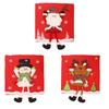 3D Doll Design Christmas Chair Cover Cloth Snowman Chair Cover Santa Chair Cover  Holiday Festival