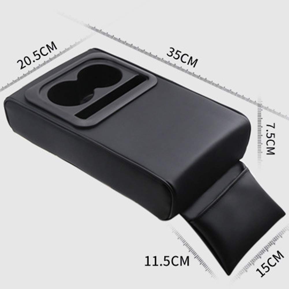 Raksonic Подлокотник Консоль Автомобильный Органайзер Подушка-подлокотник с Карманом и Подстаканником Универсальный Уменьшает Легко к Интерьер Автомобильные Аксессуары Коробка, Коробка, Держатель, Подходит,