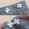 1/10Pair Required Button Adjust Waistline No Sewing Clothing Accessory Four Leaf DIY Adjustable Tightener Waist Buckle No Staple