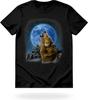 Wolf T-Shirt Men Women - Howling Moon Graphic Tee, Wildlife Winter Art, Nature Lover Gift, Soft Cotton Unisex Fit
