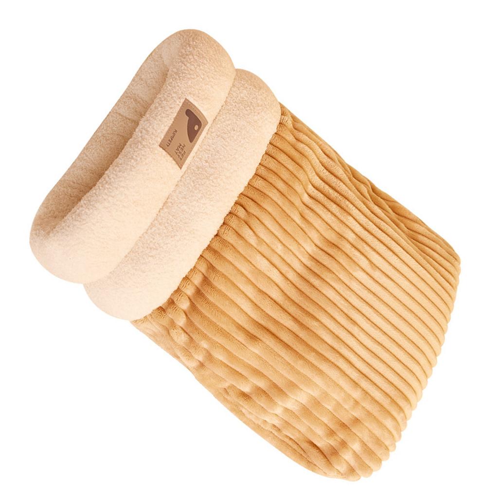 Зимняя кровать для котят, толстый флис, мягкий, удобный сон для маленьких домашних кроликов, зимняя кровать для сна в помещении, карманное гнездо