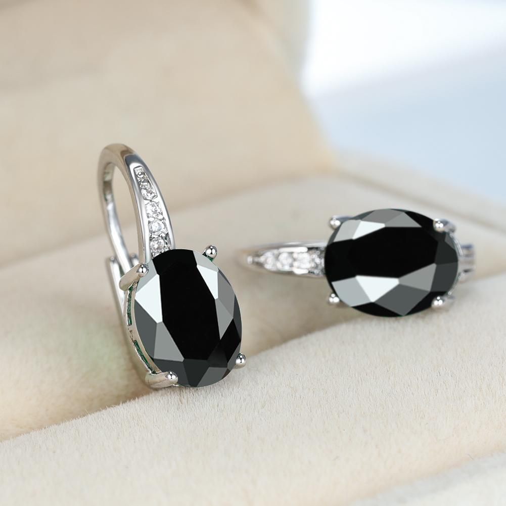 Модные серьги-крючки овальной огранки цвета морской волны, белые, синие, фиолетовые, зеленые, красные, с кристаллами, серьги-крючки с камнем, висячие серьги с CZ