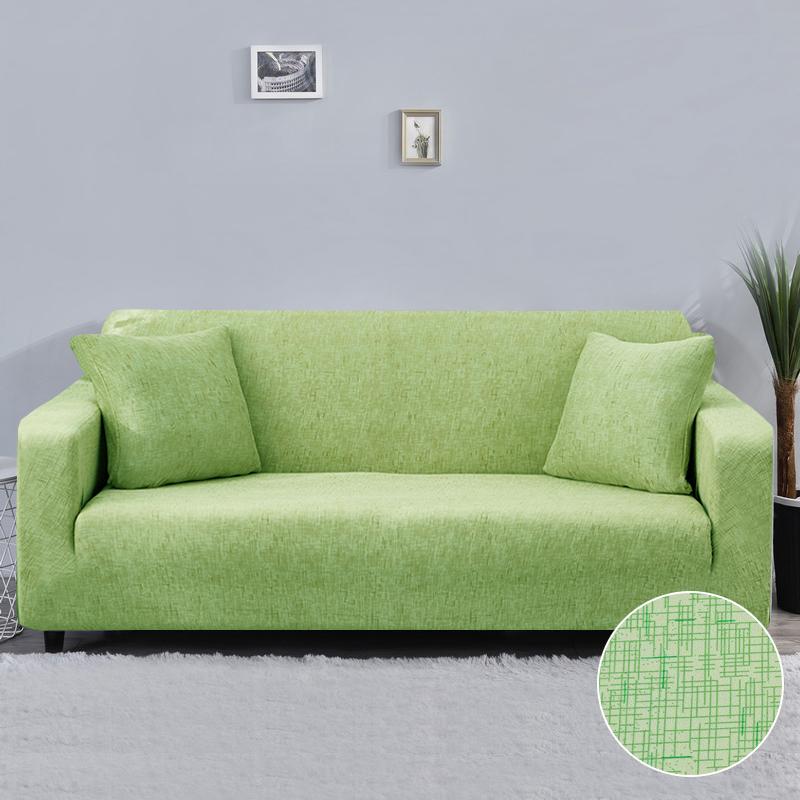Sofa Covers Texture Pattern For Living Room Spaces All-Inclusive Elastic Chair Couch Corner Sectional Sofa Cover Furniture Slipcover