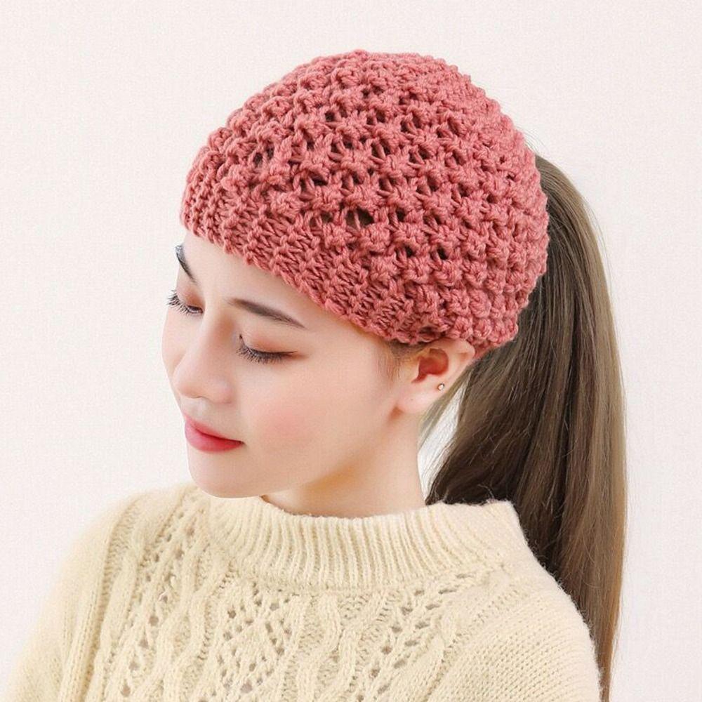 Soft Knitted Braided Hairband Stretch Head Wraps Warmth Knitted Turban Ear Protection