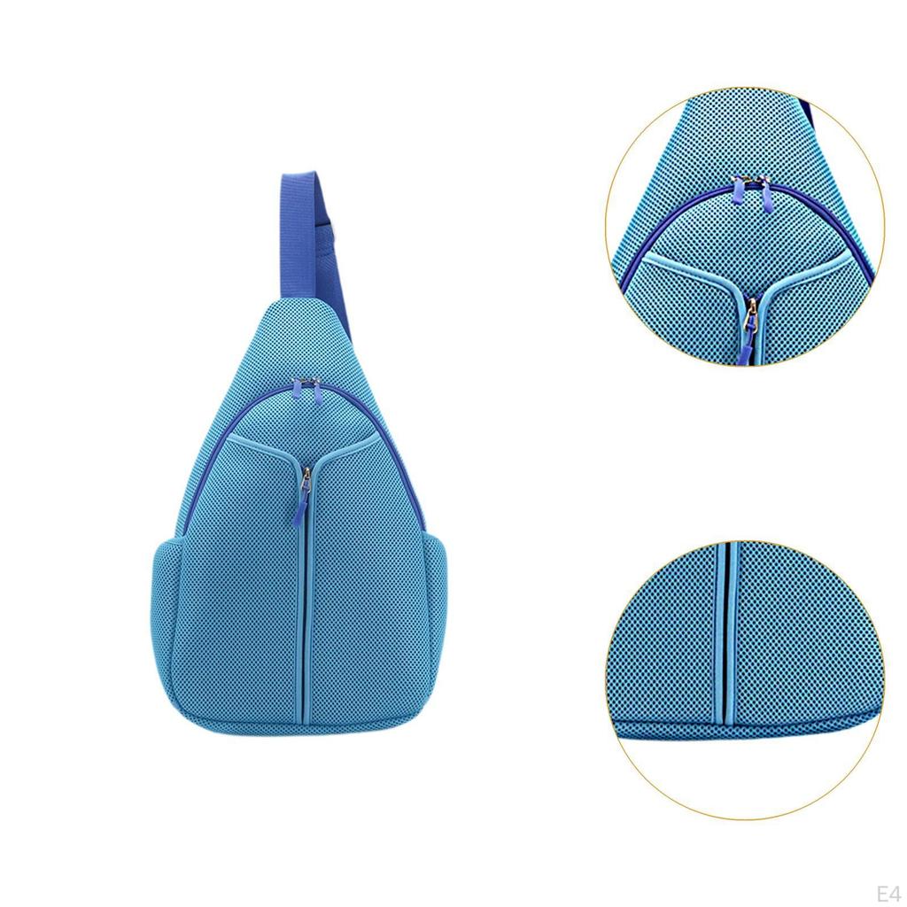 Сумка-слинг для тенниса, дышащая, регулируемая, легкая, рюкзак кроссбоди для бадминтонных ракеток