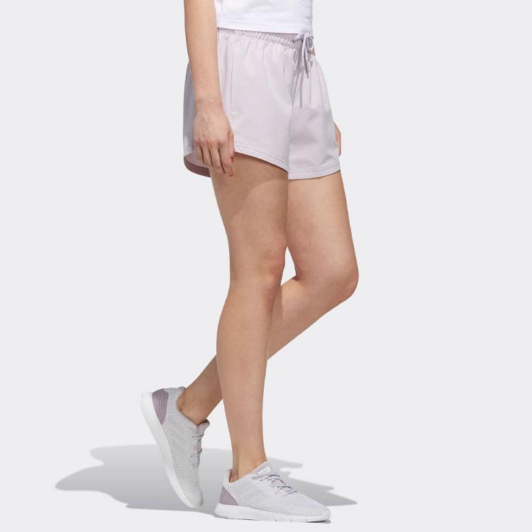 Adidas Спортивные шорты со шнуровкой и принтом Neo Letter, женские шорты светло-фиолетового цвета FK9935