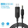 2.1X5.5MM Plug Cable Boost Converter USB To DC 1M Cable Connector New WiFi To Powerbank