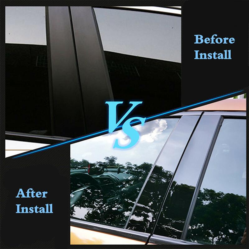 6 шт. автомобильных столбов, отделочные наклейки, автомобильные окна, двери, колонны, декор, стилизованные аксессуары, подходят для Hyundai Palisade 2020-2024