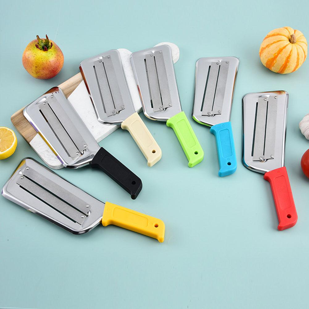 Измельчитель капусты из нержавеющей стали, двойное лезвие, овощерезка, очиститель чешуи рыбы. Легко очищает овощи и фрукты.