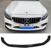 Compatible with 19-21 Mercedes-Benz C-Class W205 Facelift: C-Style Carbon Fiber Front Lip.