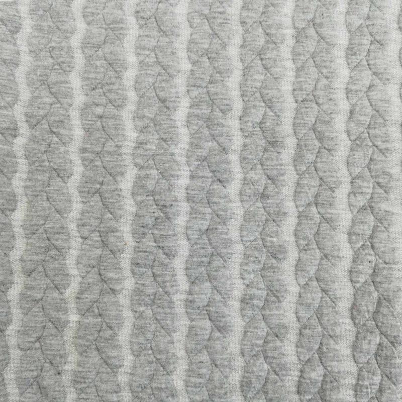 Women's Diamond Grid Jacquard Knit Sweater Fabric - Polyester-Spandex Blend