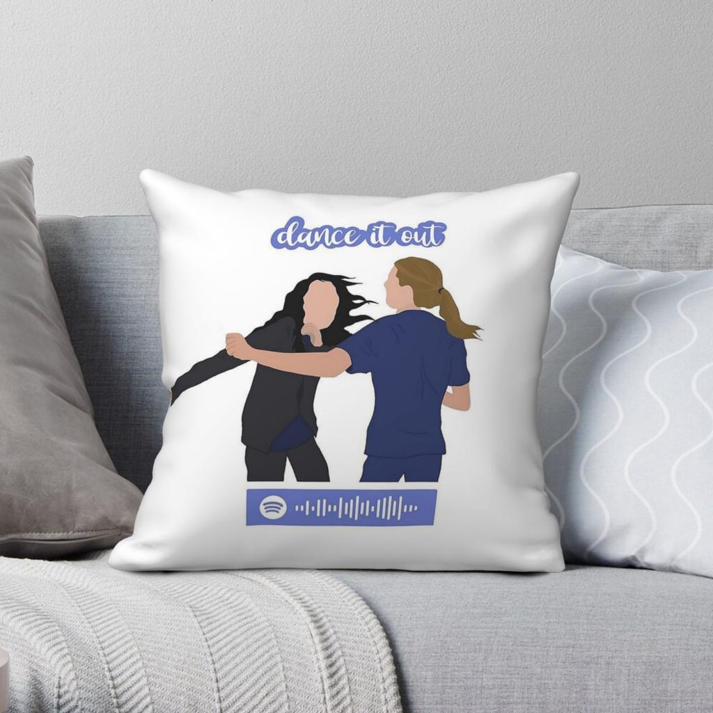 Dance It Out Greys Anatomy Square Pillowcase Polyester Linen Velvet Creative Zip Decor Throw Pillow Case Bed Cushion Cover