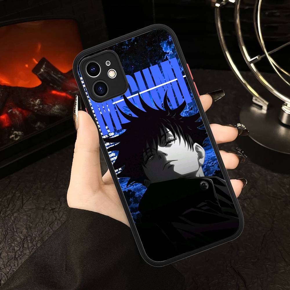 Чехол для телефона с персонажем аниме F-Fushiguro M-Megumi для IPhone 16e 16 15 14 13 12 11 Pro Max X XS Max Plus Матовый Прозрачный
