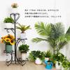 Susire Flower 5 Садовый цветок Высокий Живой Балконная подставка, Железо, Для помещений, Ярусы, Черный, Прихожая, Стильный, Большой, Тонкий, Стойка, Комнатное растение,