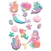 13 3D Mermaid Stickers 6 Cm