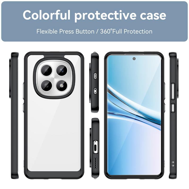 Для Xiaomi Redmi Note 15 Китай Чехол Xiaomi Redmi Note 15 Китай Крышка Противоударный Прозрачный ПК + ТПУ Силиконовый Защитный Чехол для Телефона