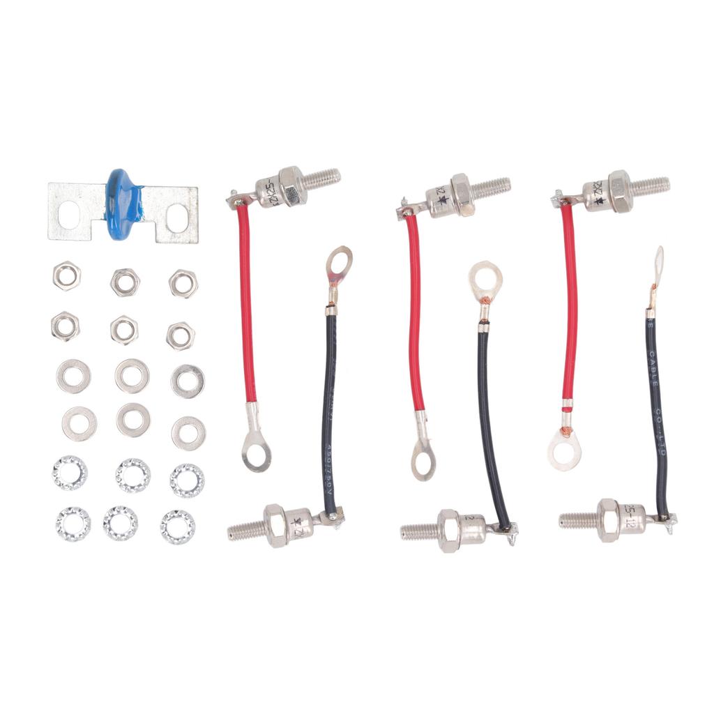 ZX25A Diode Resistor Kit with Washers Nuts Generator Diode Electronic Components for Stamford RSK1001 Rectifier Wheel
