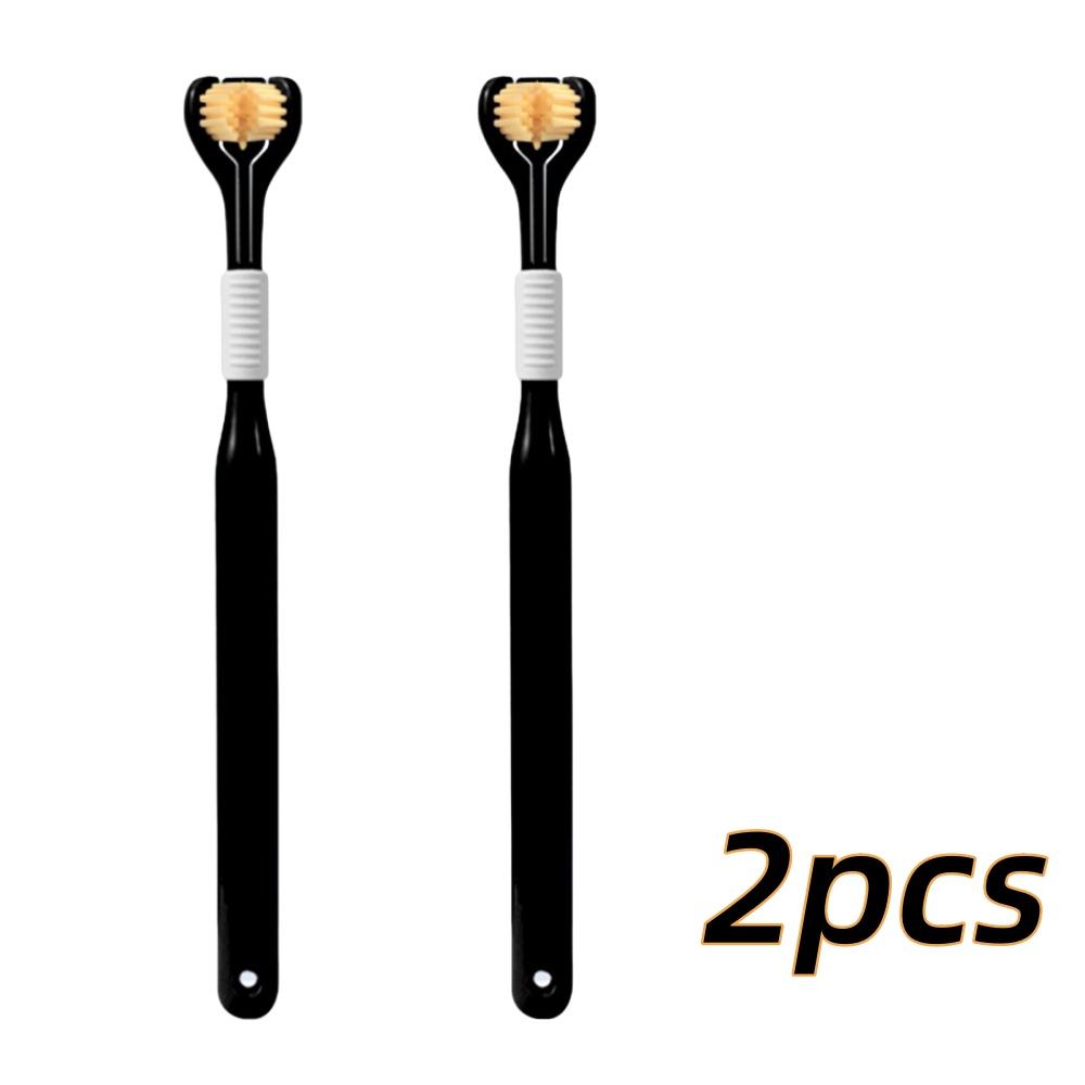 4 шт. мягкая щетина 3-сторонняя зубная щетка бережная очистка взрослых зубов щетка для полного ухода за деснами аутизм сенсорный дизайн инструмент для здоровья полости рта