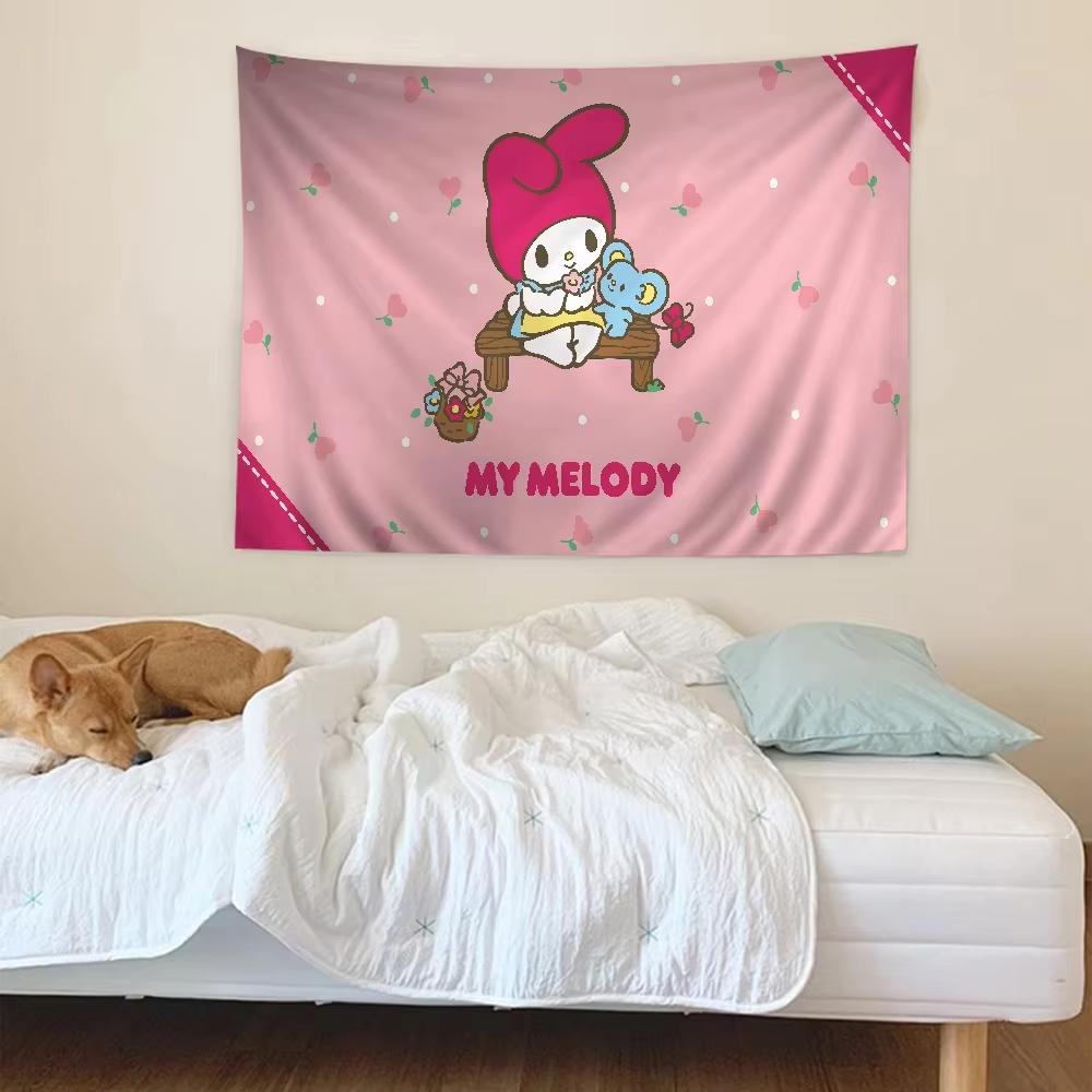 Cute My Melody Tapestry Bohemian Mandala Living Room Home Wall Decor