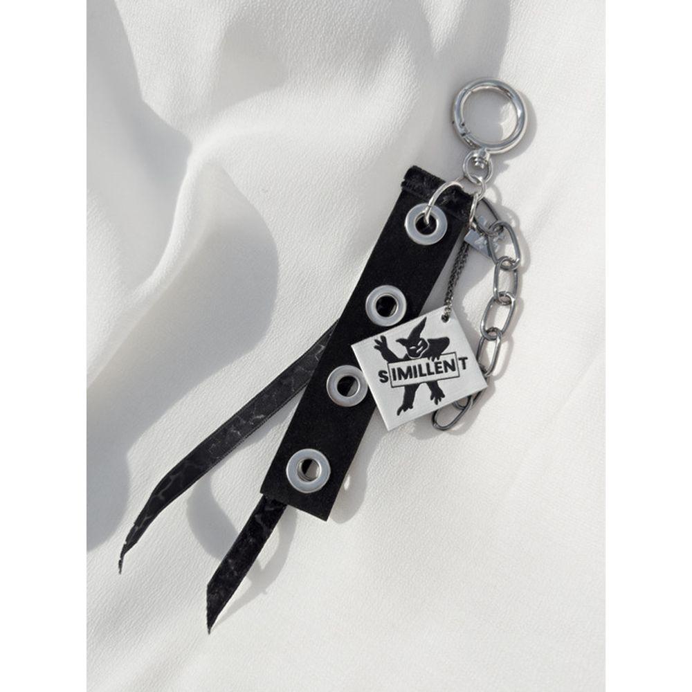 SIMILLENT EYELET STRAP KEYRING_BLACK