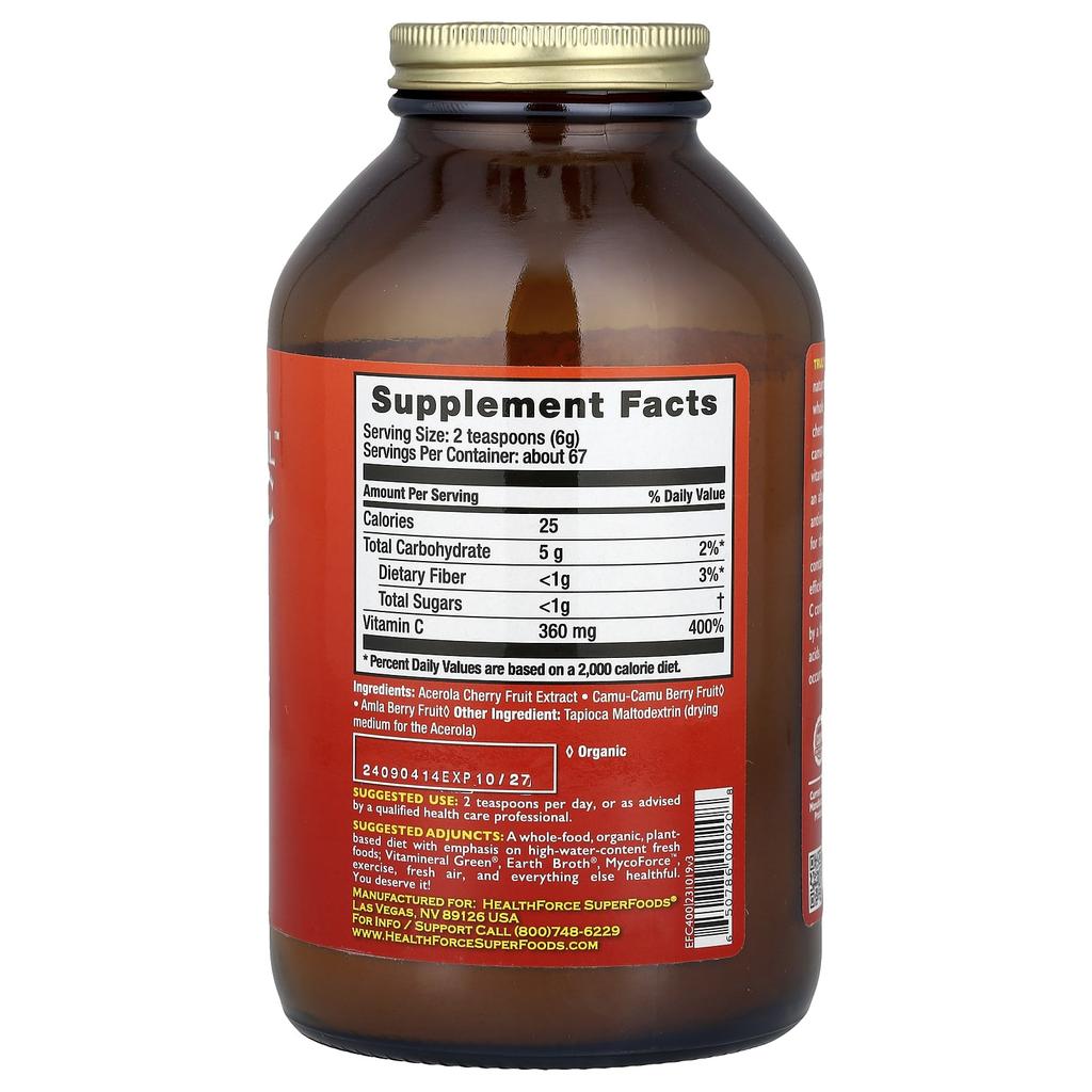 Truly Natural Vitamin C, 400G(14.1Oz)