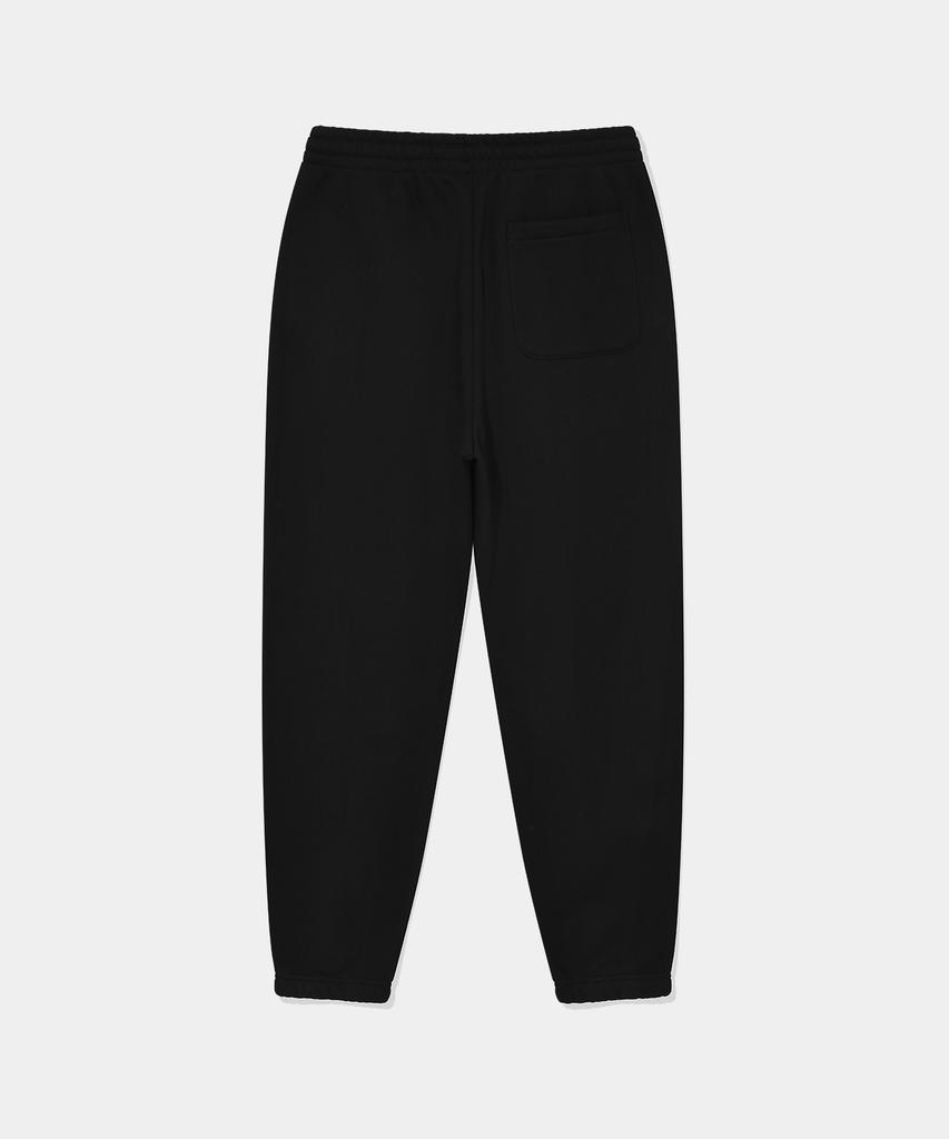 DOLPHIN WAVE APPAREL Черные брюки-джоггеры с вышивкой-цепочкой и флисовой подкладкой