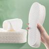 1PC Non-Slip Cushion Breathable Shoe Pad Comfortable Disposable Soft White Insoles Sweat Foot Pads Non-Slip Wood Pulp