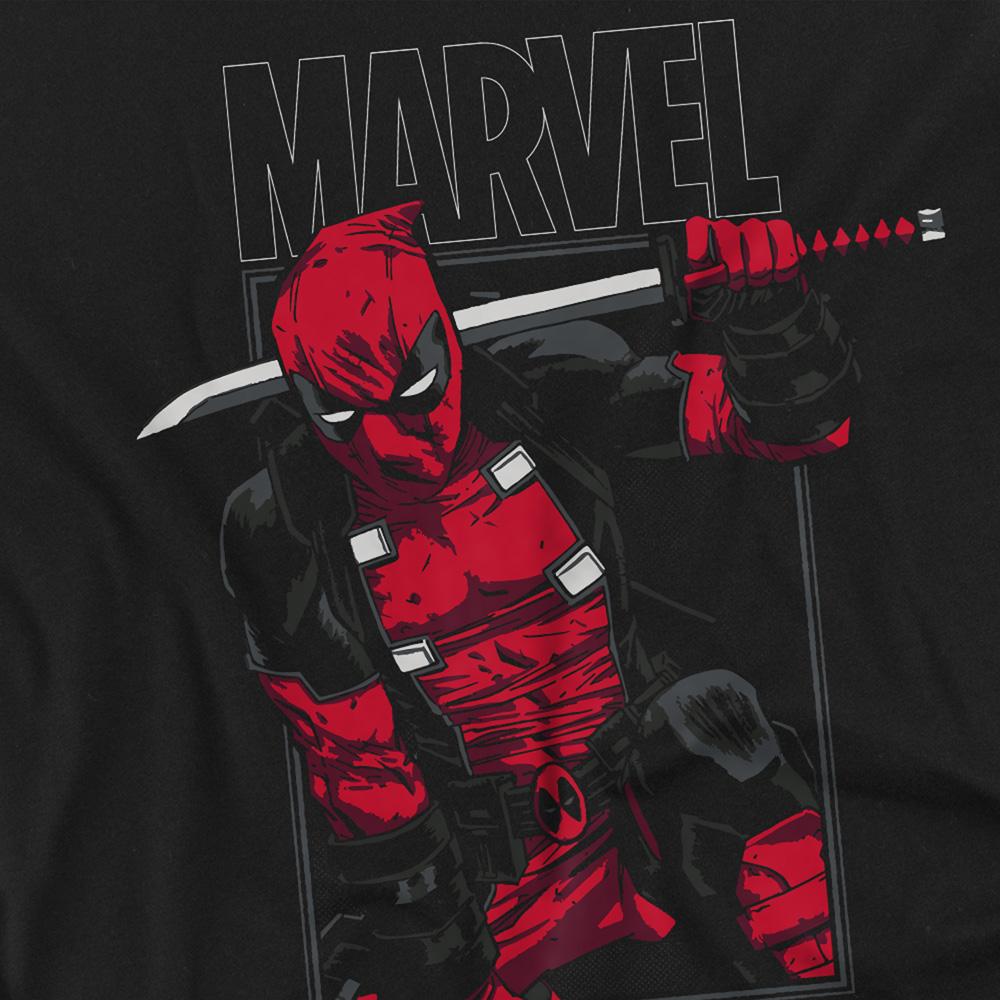 Deadpool Unisex Adult Sword Long-Sleeved T-Shirt